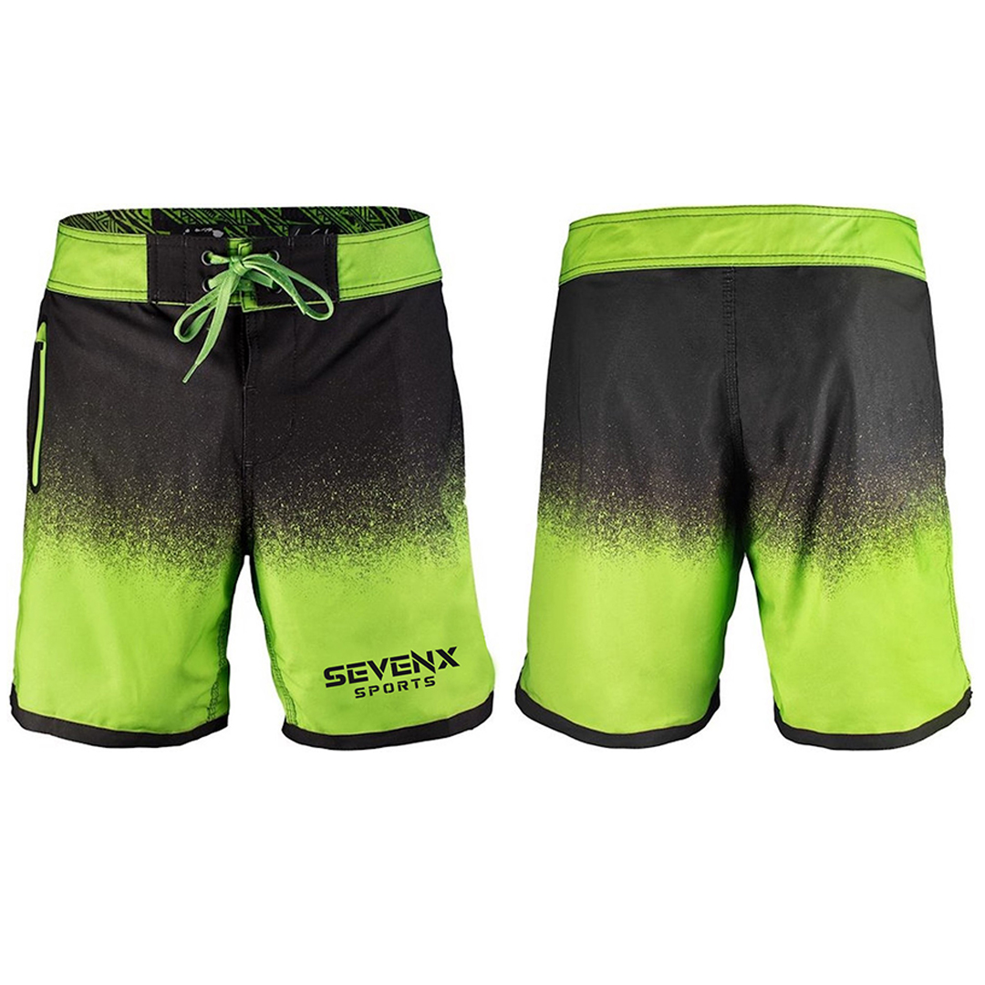 MMA Board Shorts Lime Green