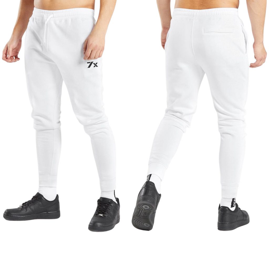 White Joggers Men