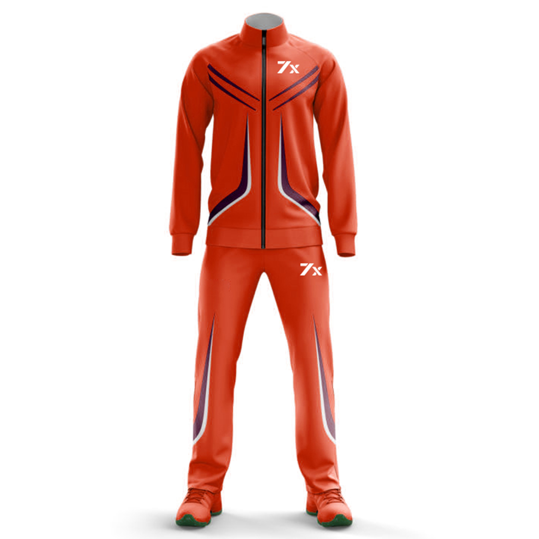 Athletic Sharp Edge Tracksuit Red