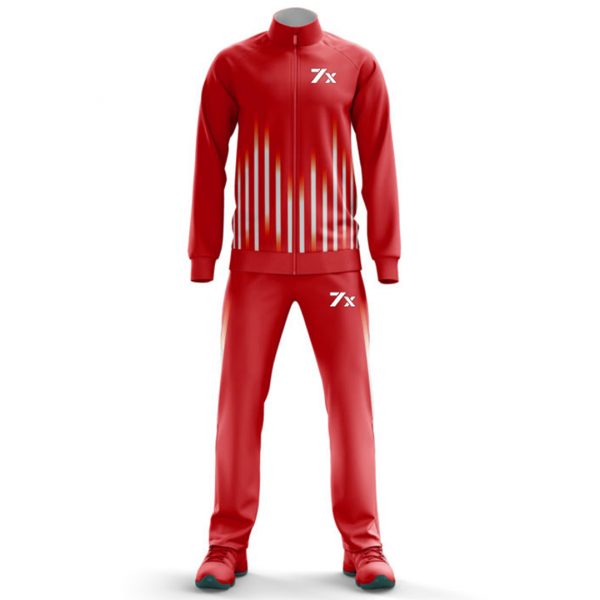 Red Ultra Rays Style Tracksuit Mens