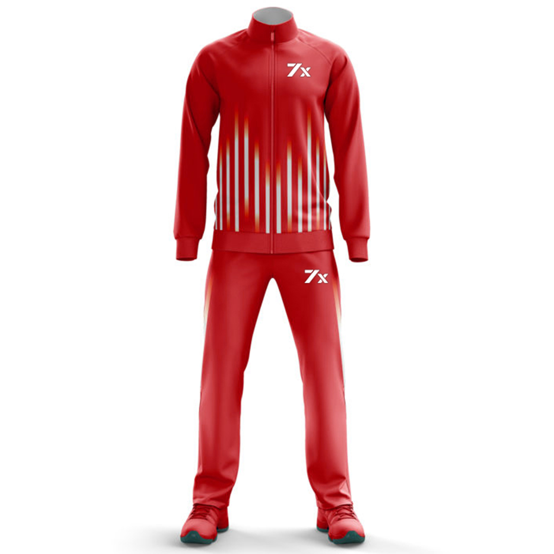 Red Ultra Rays Style Tracksuit Mens
